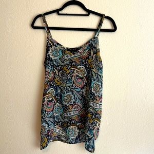 Never worn paisley sheer tank with open sides from Soto boutique. Size S
